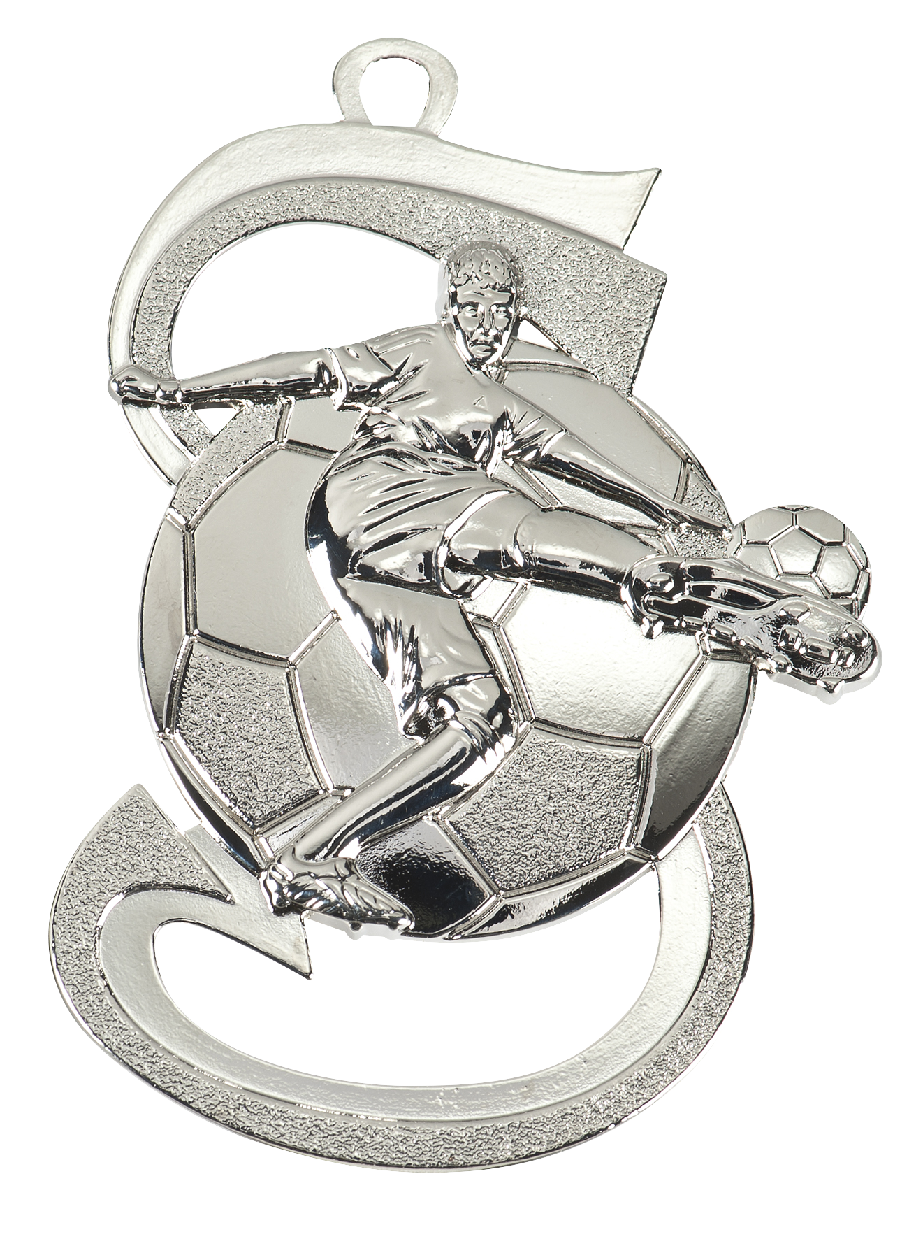 Asymmetrische Voetbal Medaille Dynamiek